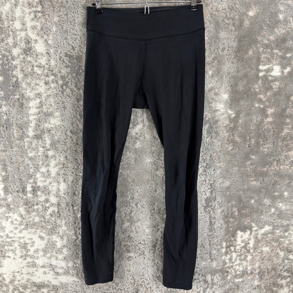 Pact Size XS Organic Cotton Stretch Athletic Yoga Leggings Black Full Women